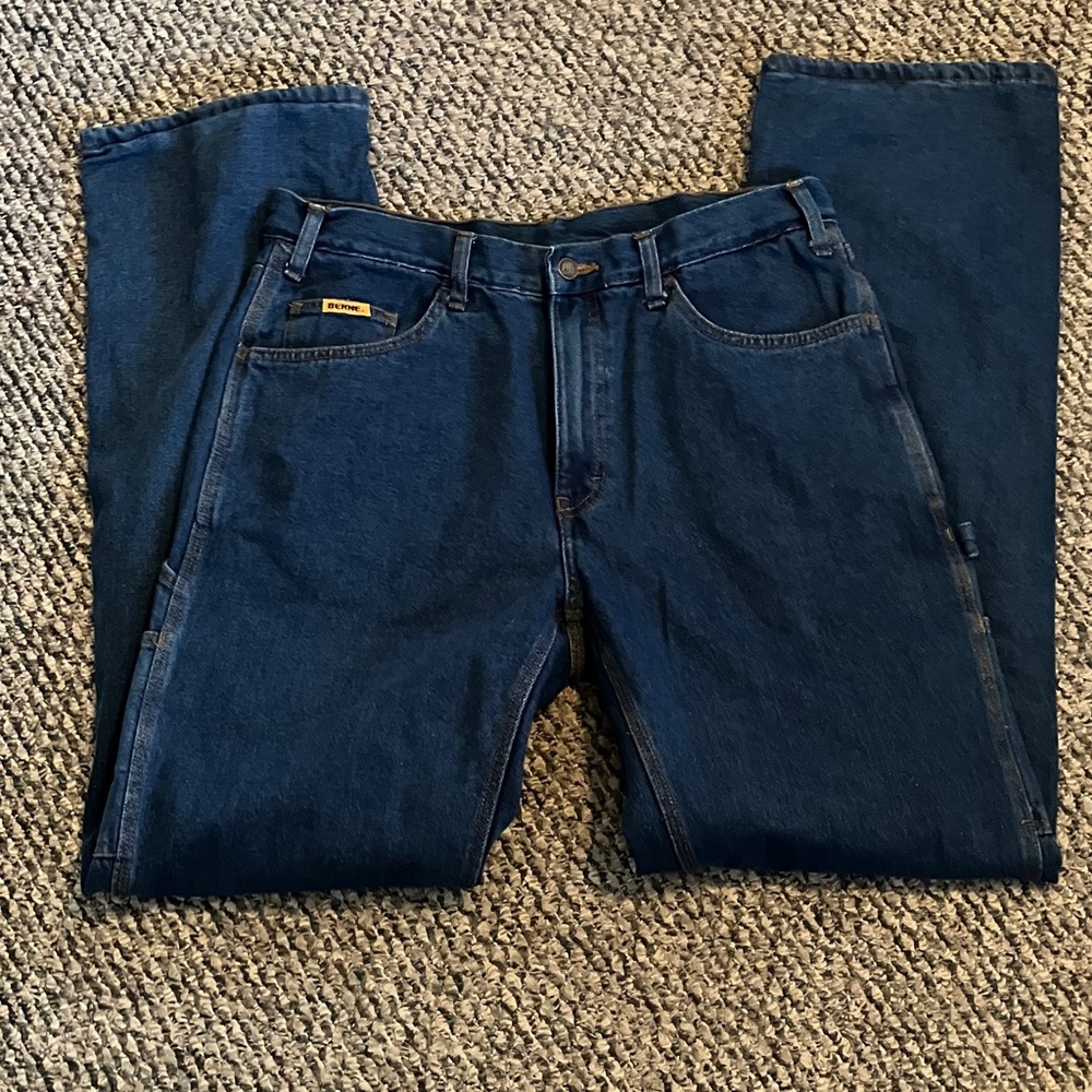 Berne Men's thermal Blue Jeans